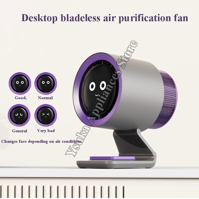 

Очиститель воздуха, складной новый настольный мини-вентилятор с цифровым дисплеем, безлопастной мини-вентилятор