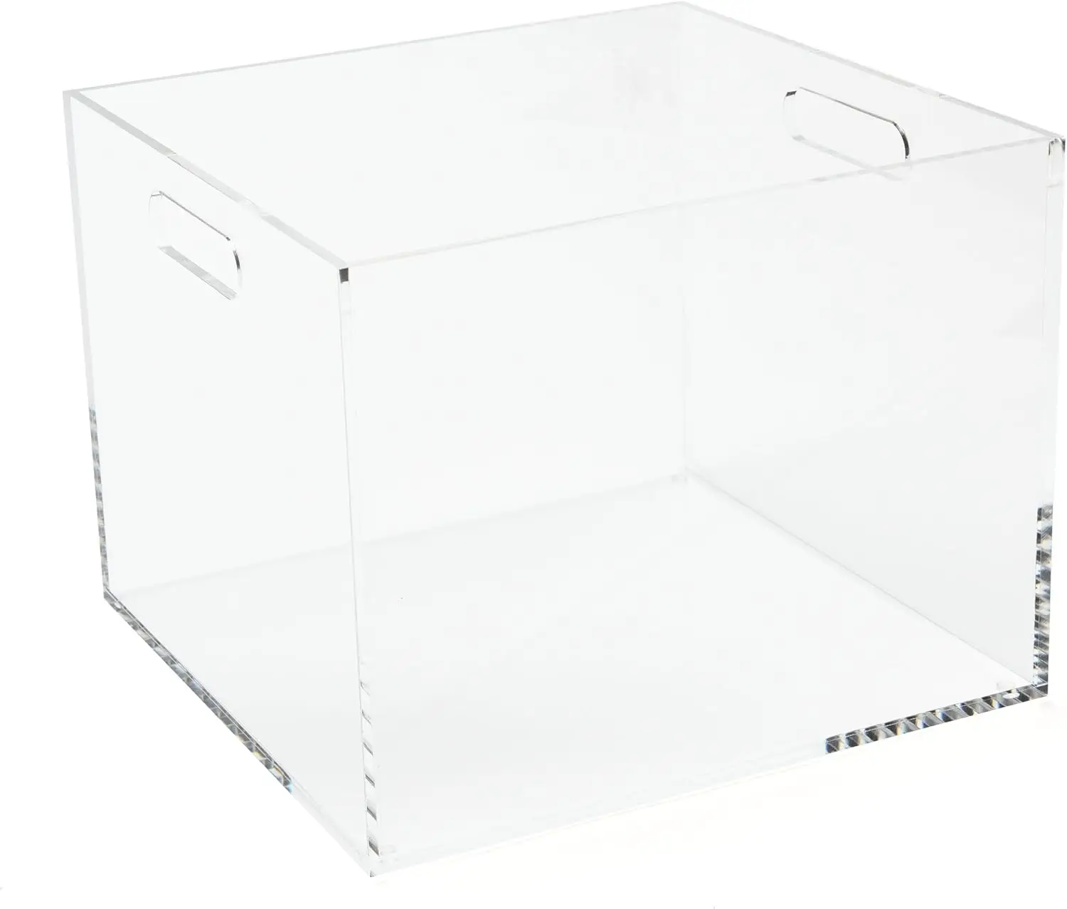 

Clear Acrylic File Box Organizer, Letter Size Hanging Storage Container for Home or Office, 12.25x12.75x10 Inches