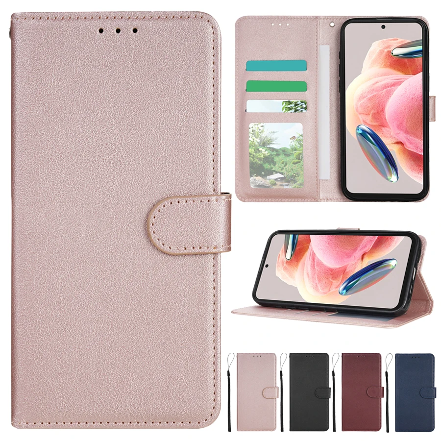 Brieftasche mit Kartensteckplatz, Fotorahmen, Ständer, magnetischer Flip-Ledertasche für Xiaomi Redmi Note 14 Pro+ 14C 13C A4 A3 Pro 14R 13R