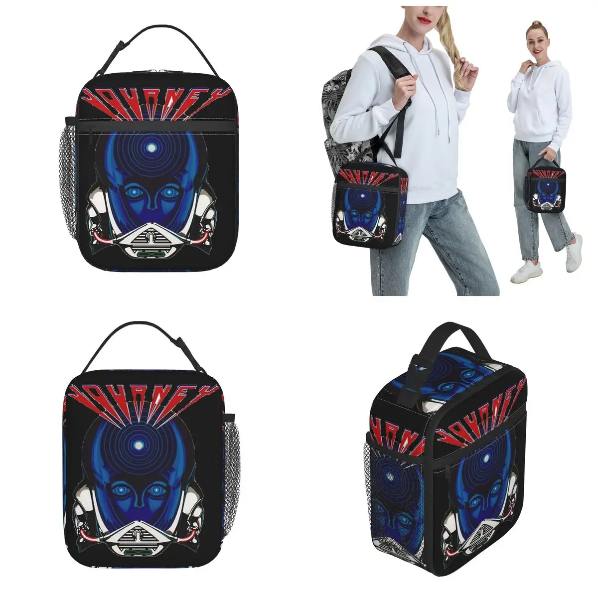 Journey Rock Band Tour 2024 Thermal Insulated Lunch Bag for Travel Vintage 80s Portable Food Bag Cooler Thermal Lunch Boxes