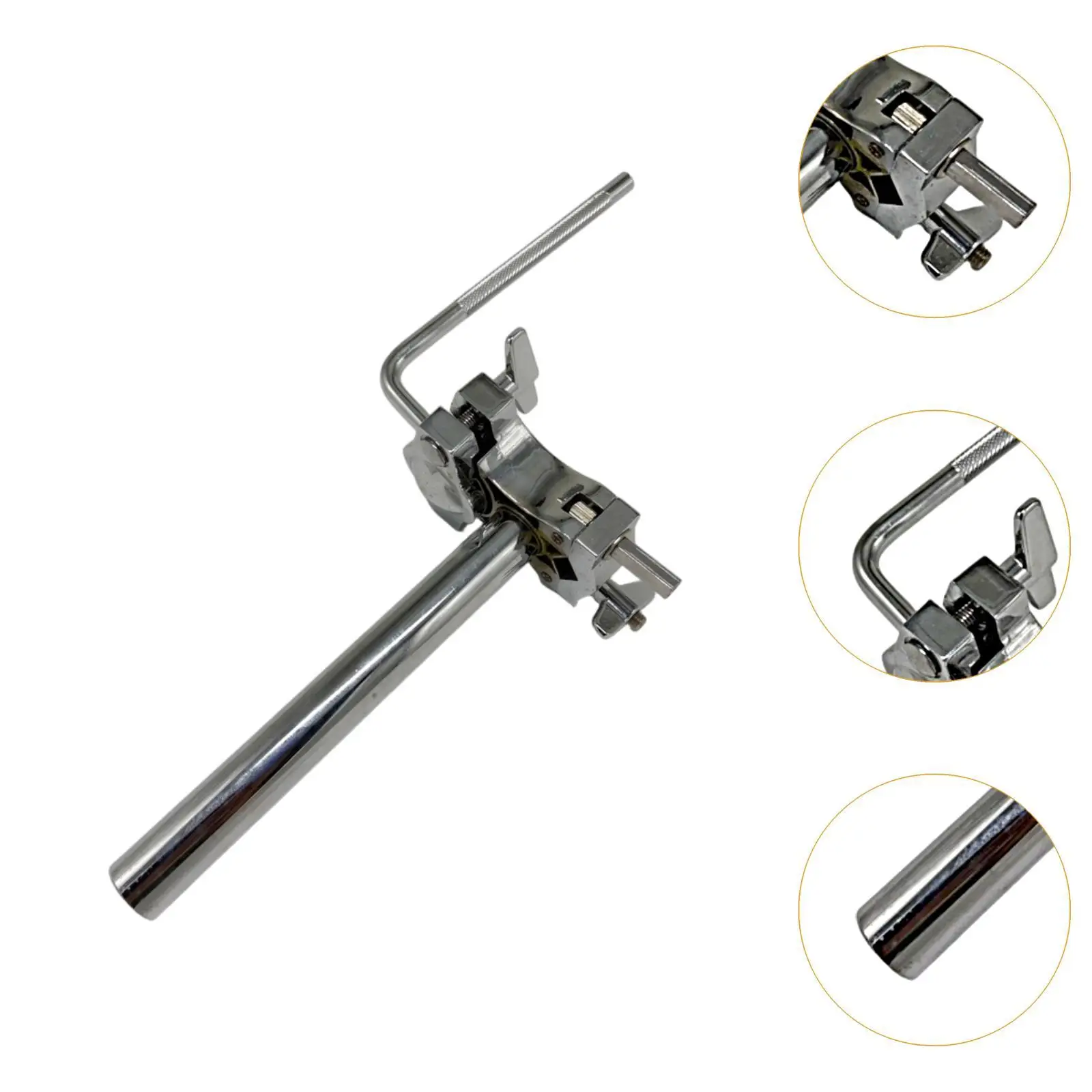 Drum Mounting Bracket for Cowbell Zinc Alloy Adjustable Clamp Fits 25mm Tube Stable Performance