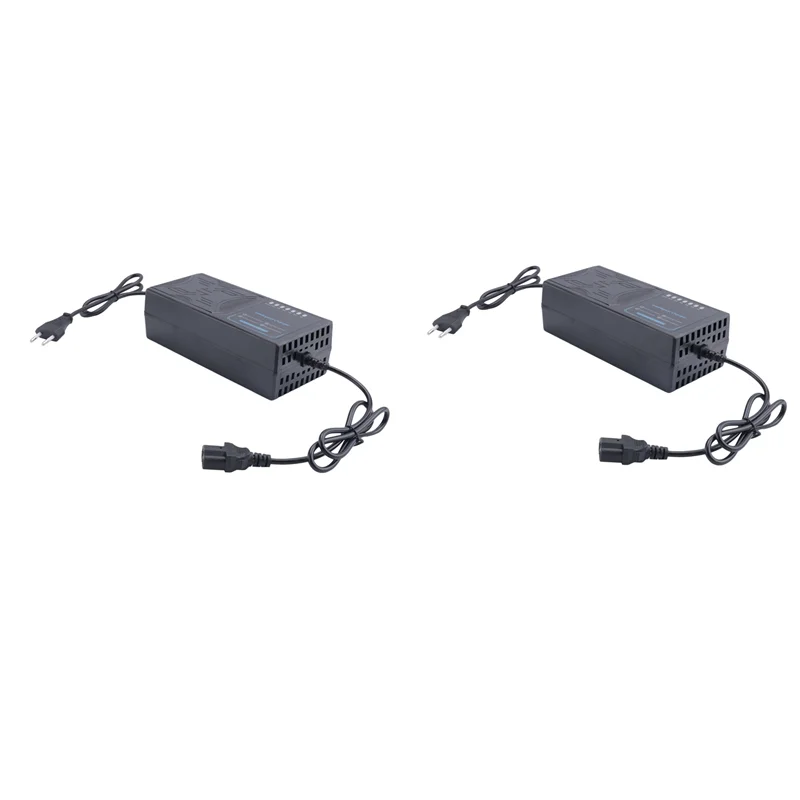 2X 72V 20AH Electric Vehicle Charger 7 Light Display Power Display Current Leakage Protection/Full Pulse EU Plug-A99D
