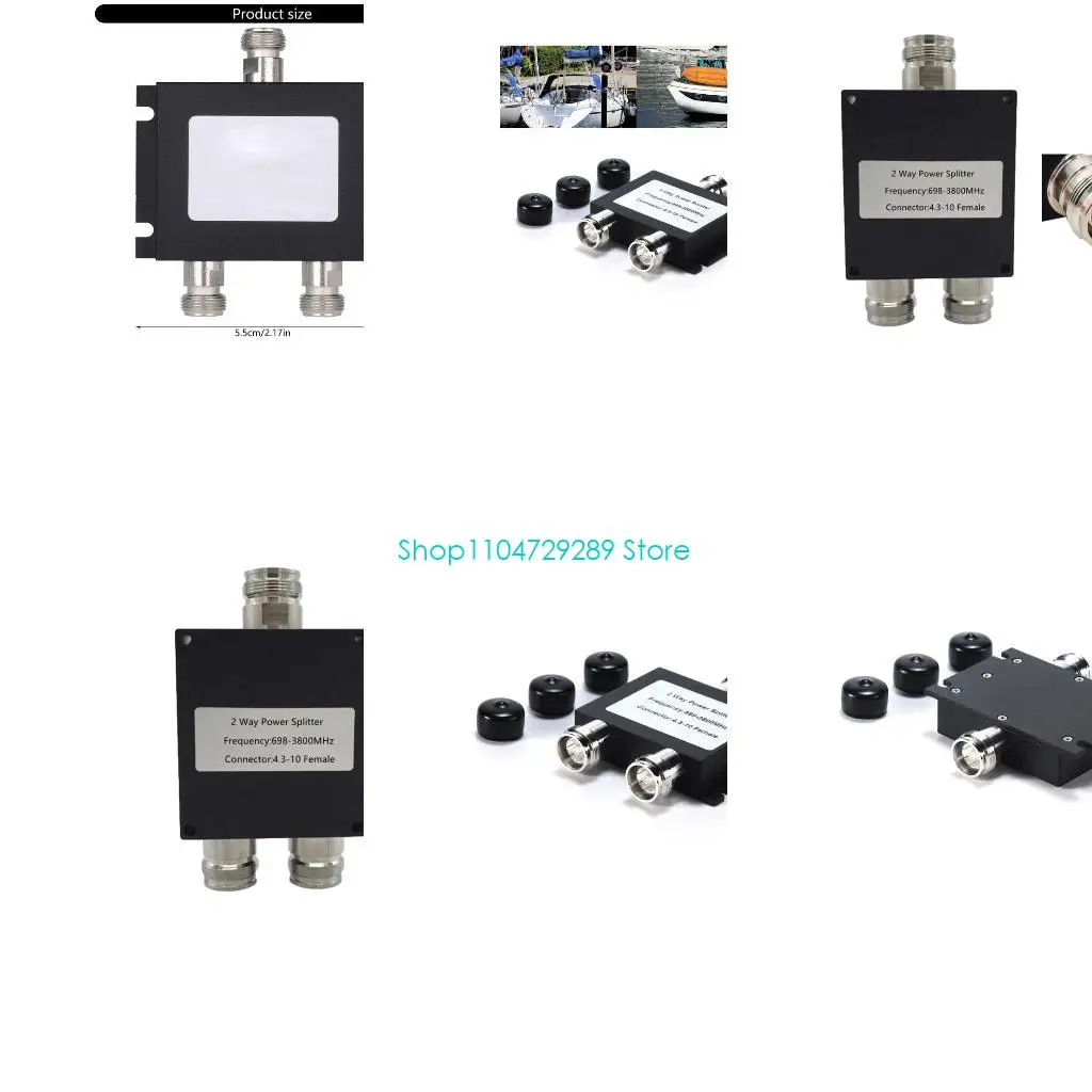 D8KE Wideband Microstrip Power Splitter 50W for Wireless Communication Systems with Mini DIN and IP65