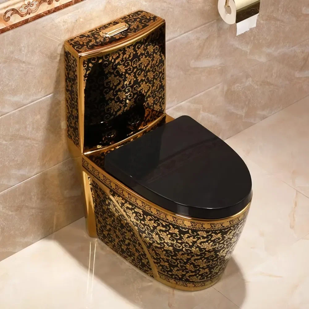 New original bathroom acssory luxury gold royal style toilets with factory pri