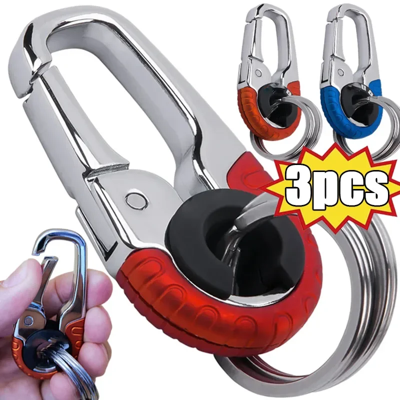1/3 stücke Auto Schlüsselbund Kreative Schlüssel Halter Schlüsselring Männer Schlüssel Kette Camping Klettern Metall Schlüssel Ring Auto Styling Auto Auto zubehör