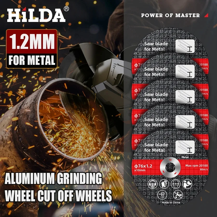 HILDA 3-inch Polishing Plate, Lithium Angle Grinder Accessory Cutting Plate 3-inch Double Mesh Cutting Plate, Dry Slicing