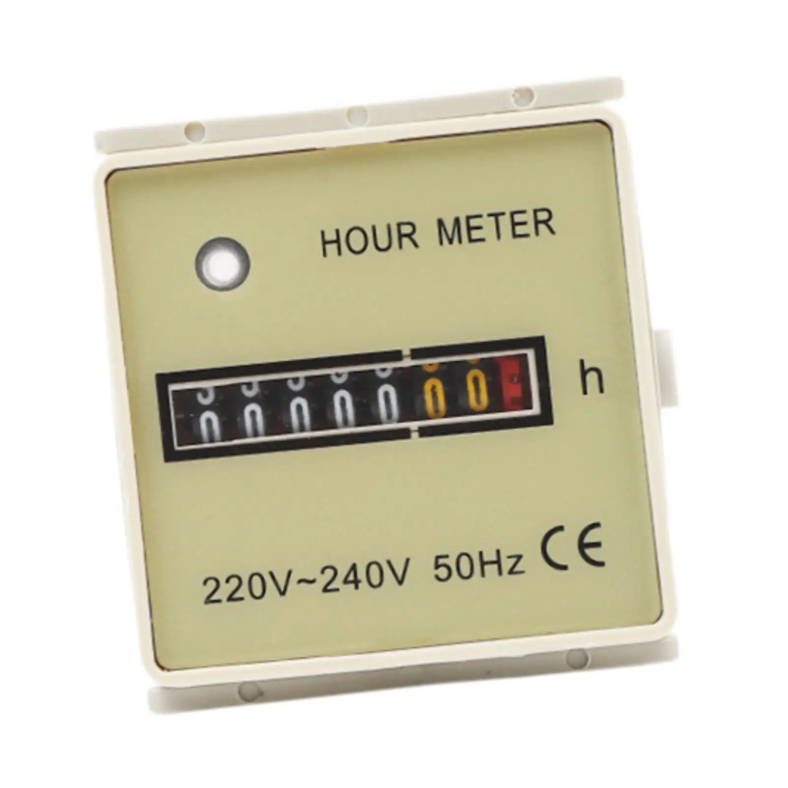 Mechanical Hour Meter Gauge Classic Hour Counter for Engineering Vehicles Agricultural Machinery Boat Air Compressor Auto