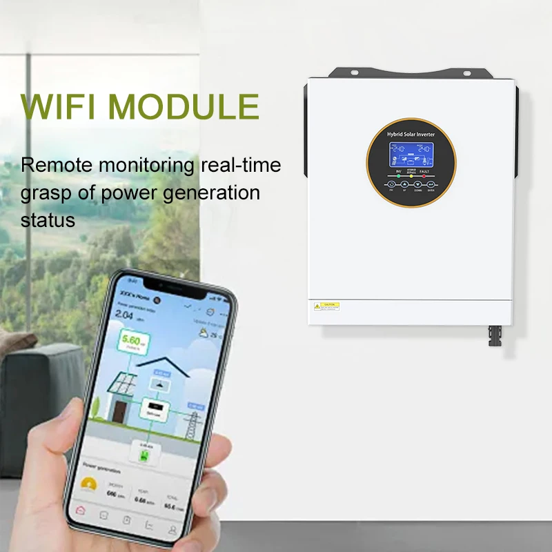 48VDC Battery Support 98% Efficiency for Home Energy Storage 5.5kW  Spec Split Phase Inverter Dual Voltage Output 120V/240V