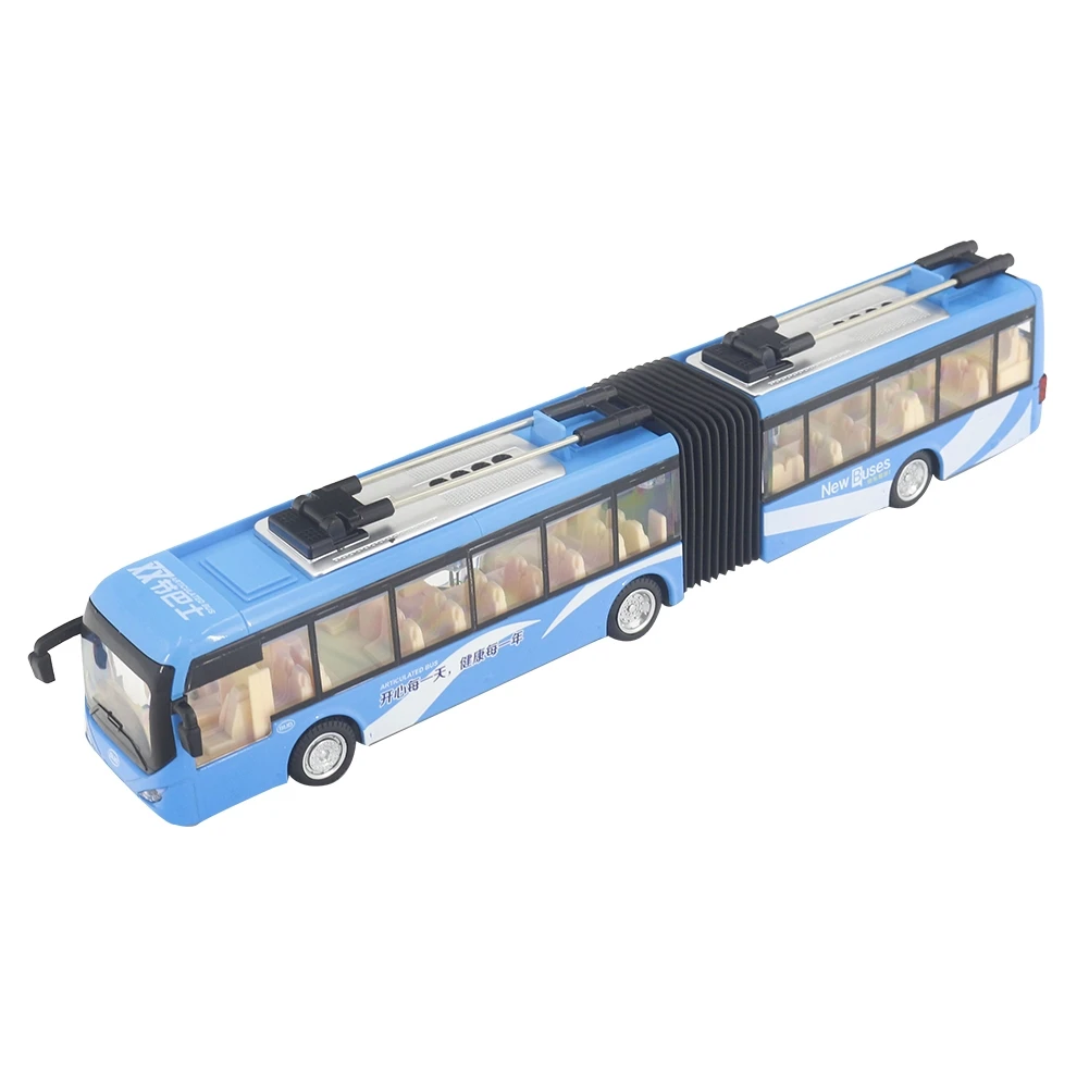1:48 CS0133 Electronic City Bus Light Car Educational Toy for Children Kids Traffic Model
