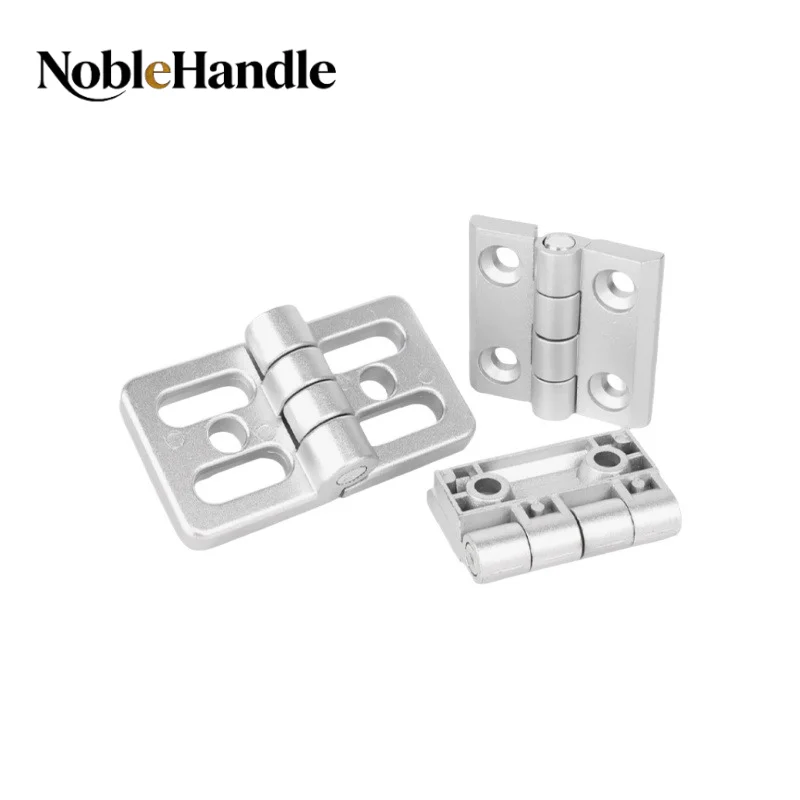 Aluminum Extrusion Profile Hinge Metal Furniture Connector Hinge Swing Door Hinge for 3030 3040 4040Industrial Extrusion Profile