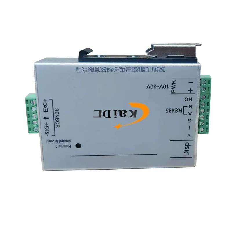 KAIDC KDEV-B-04100 RS232 Analog Single Channel Aluminum Signal Converter DIN Rail Load Cell Amplifier Force Sensor