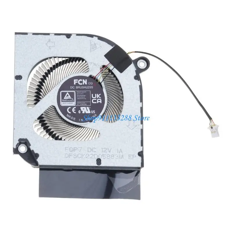 CPU GPU Fan Laptop Cooling Fan DC12V 1A 4-pin 4-wires for nitro 5 N22C1 AN515-58 N20C11 Laptop Part Brushless Motor
