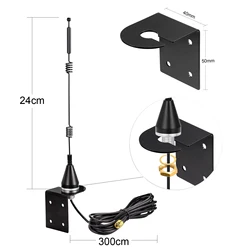 Superbat Outdoor 2.4GHz 5GHz 5.8GHz Wall Mount MIMO WiFi Antenna 3m RP-SMA Connector for Wifi Range Extender Wifi Access Point