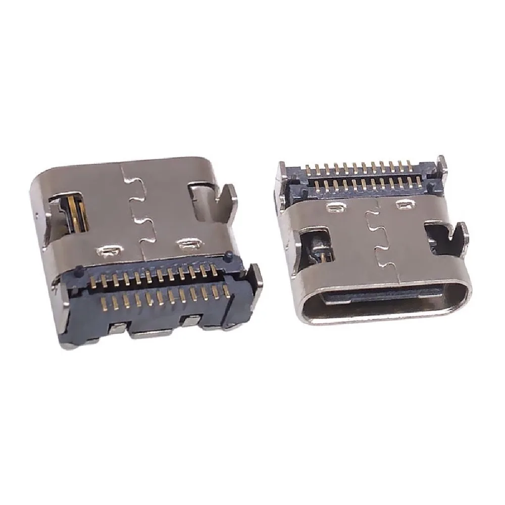 TYPE C 24P Double-row SMT USB 3.1 24Pin Female Socket Connector  Fast Charging Port Data Charging Plug Socket 3A High Current