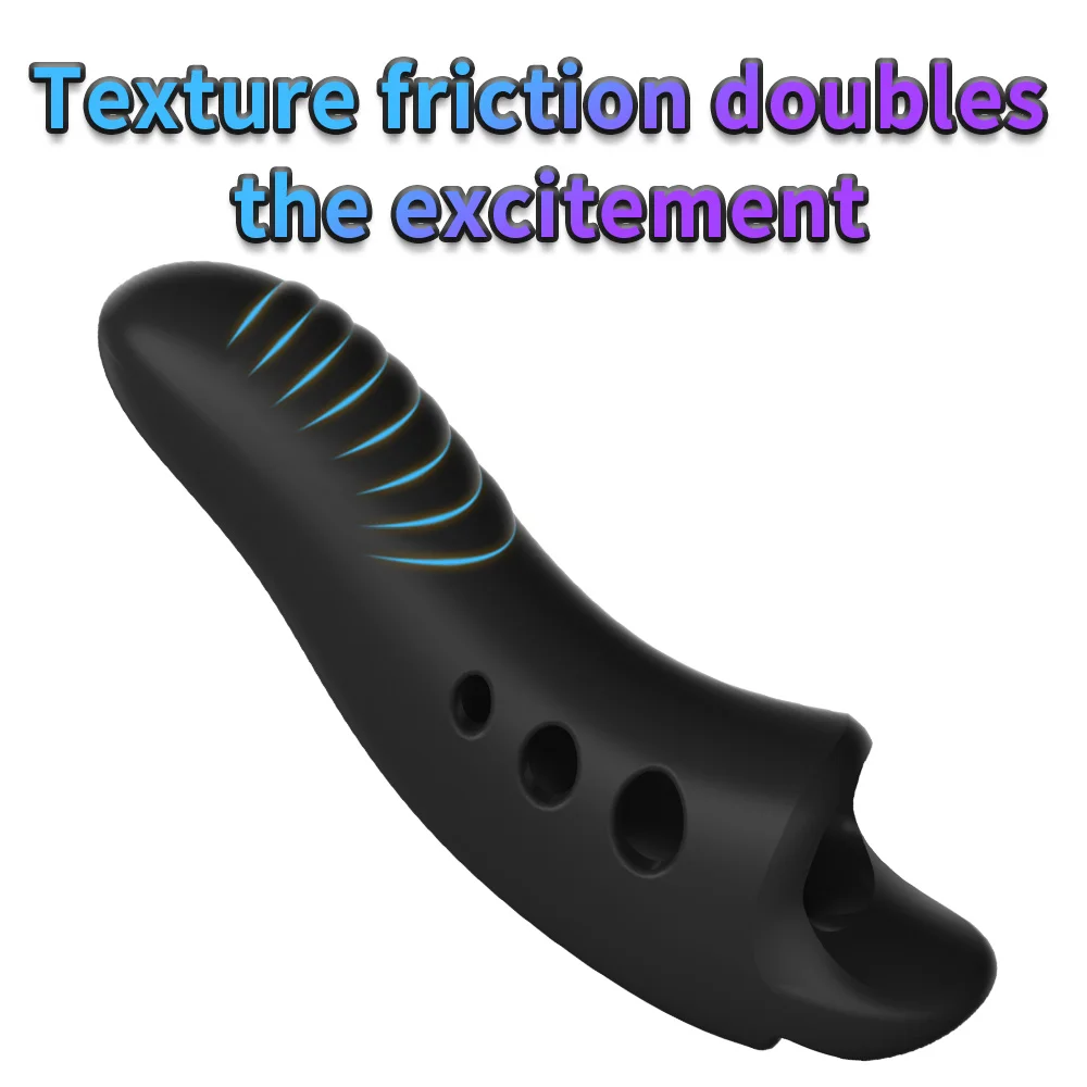 Electric Shock Finger Vibrator Clitoris Nipple Vaginal Anal G Spot Stimulation Massage Adult Couples Sex Toy for Women Couples view 5
