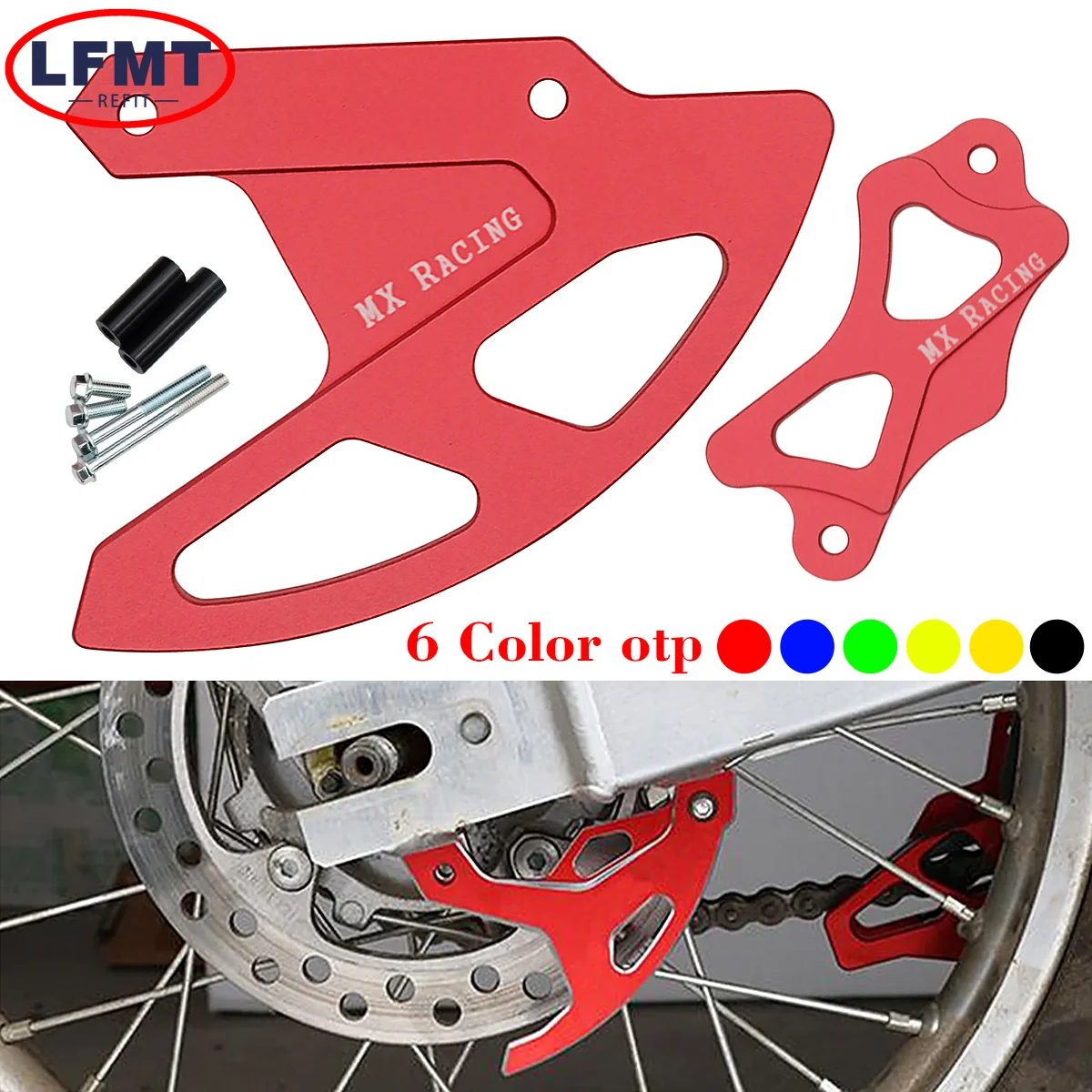 

Motorcycle CNC Rear Brake Disc Guard For Honda CR125R CR250R CRF250X CRF450X CRF250RX CRF450RX CRF250R CRF450R CRF450L 2002-2020