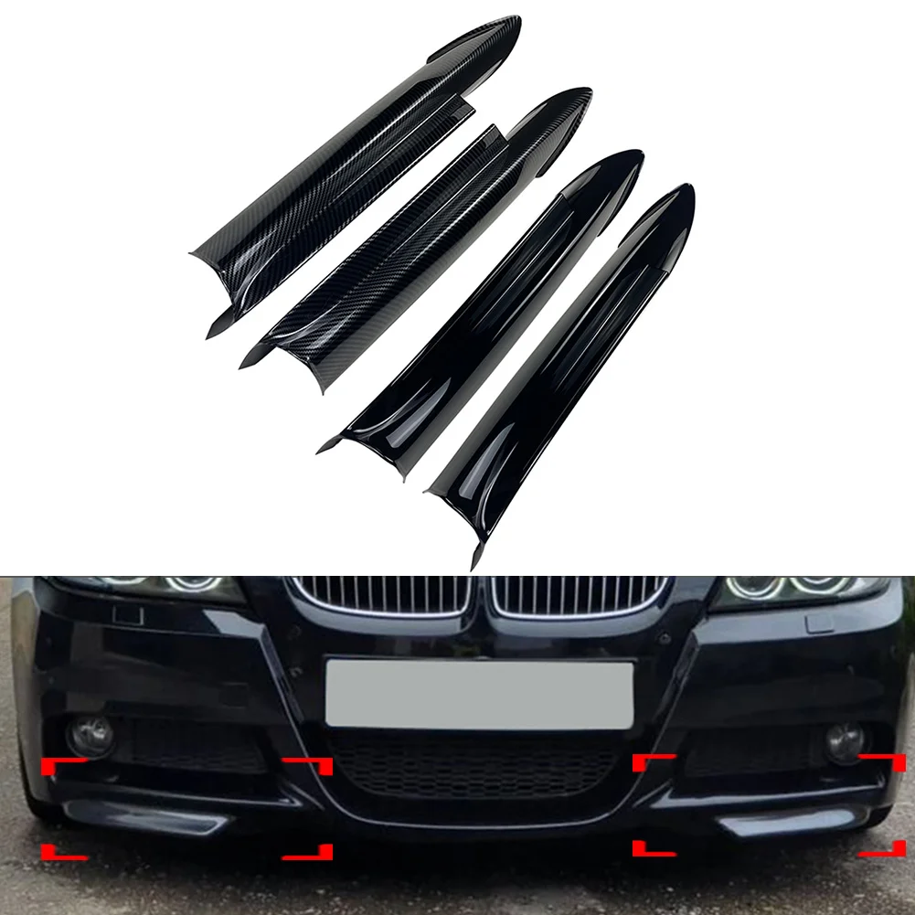 

2Pcs Car Front Bumper Splitter Lip Canard Trim For BMW E90 E91 3Series 320i 323i 325i 328i 335i 2005 2006 2007 2008