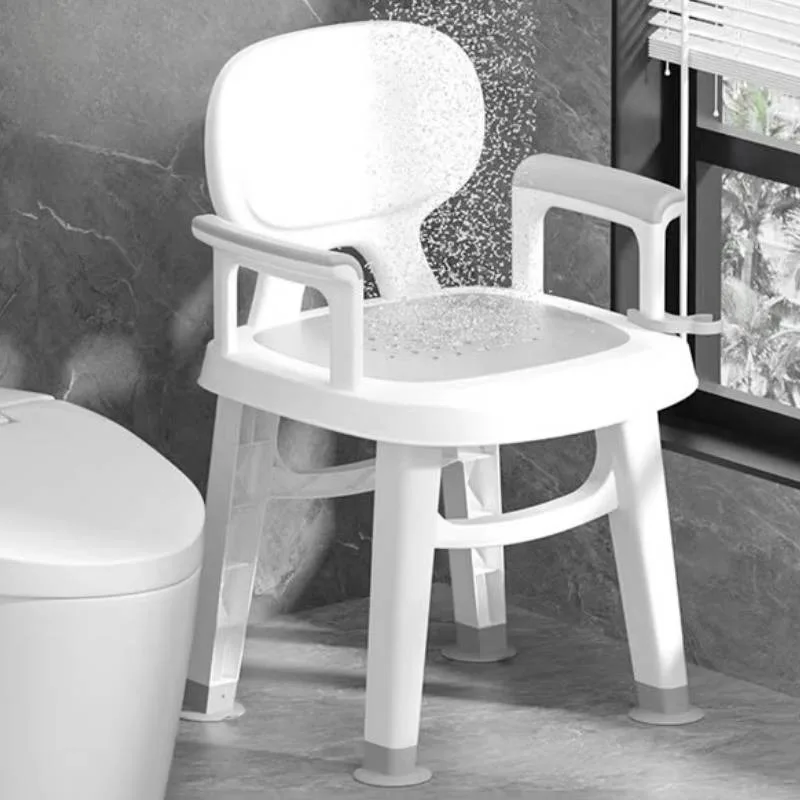 Adults Rubber Shower Stool Waterproof Patient Cute Taboret Shower Stool Stepping Comfortable Mobili Arredamento Bagno Furniture