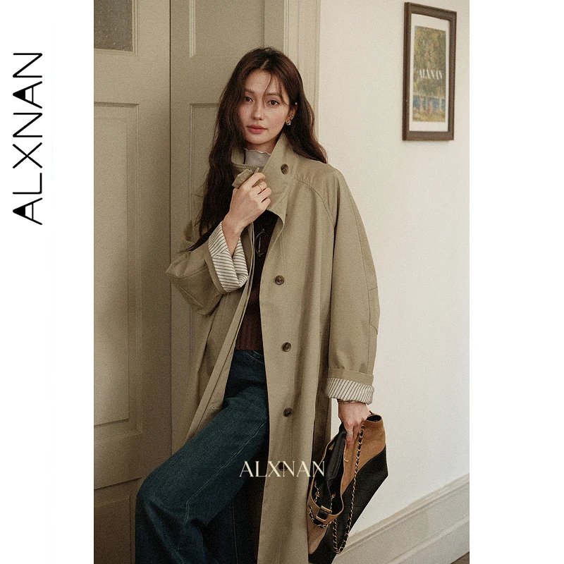 Рисунок 3 - ALXNAN винтажный длинный плащ женский