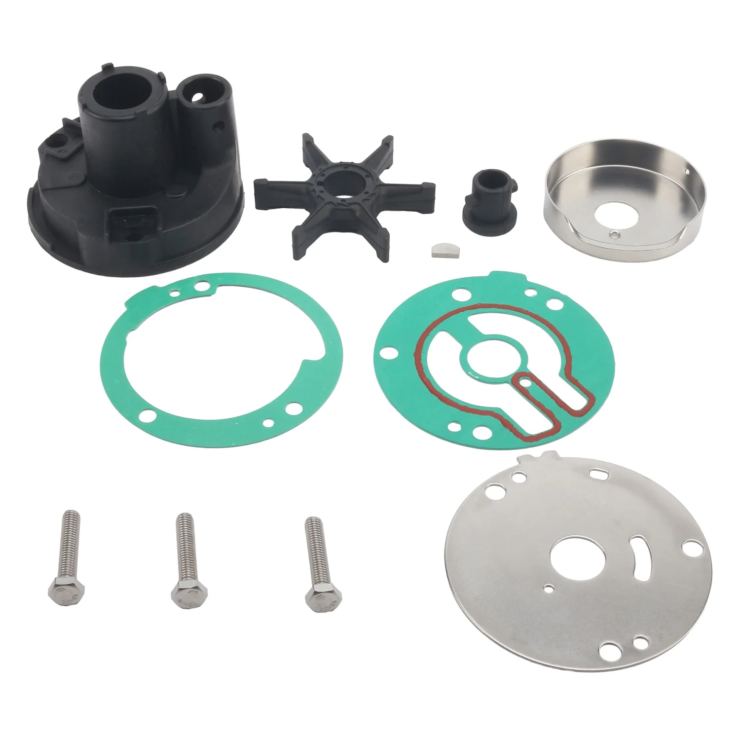 

46-95661T 46-95661M 97793M 97793T Replace for Mercury 20 25 30HP 20C 25C 30A Boat Sea Water Pump Service Impeller Kit Outboard