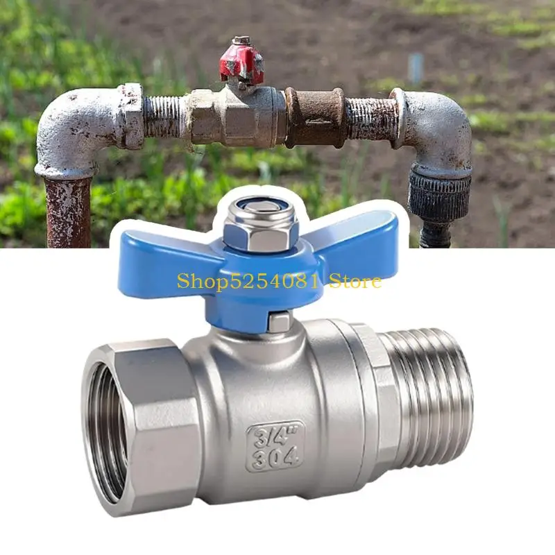 AXYC 3/4 Inch Butterfly Handle Ball Valves Perfect For Outdoor Water Management