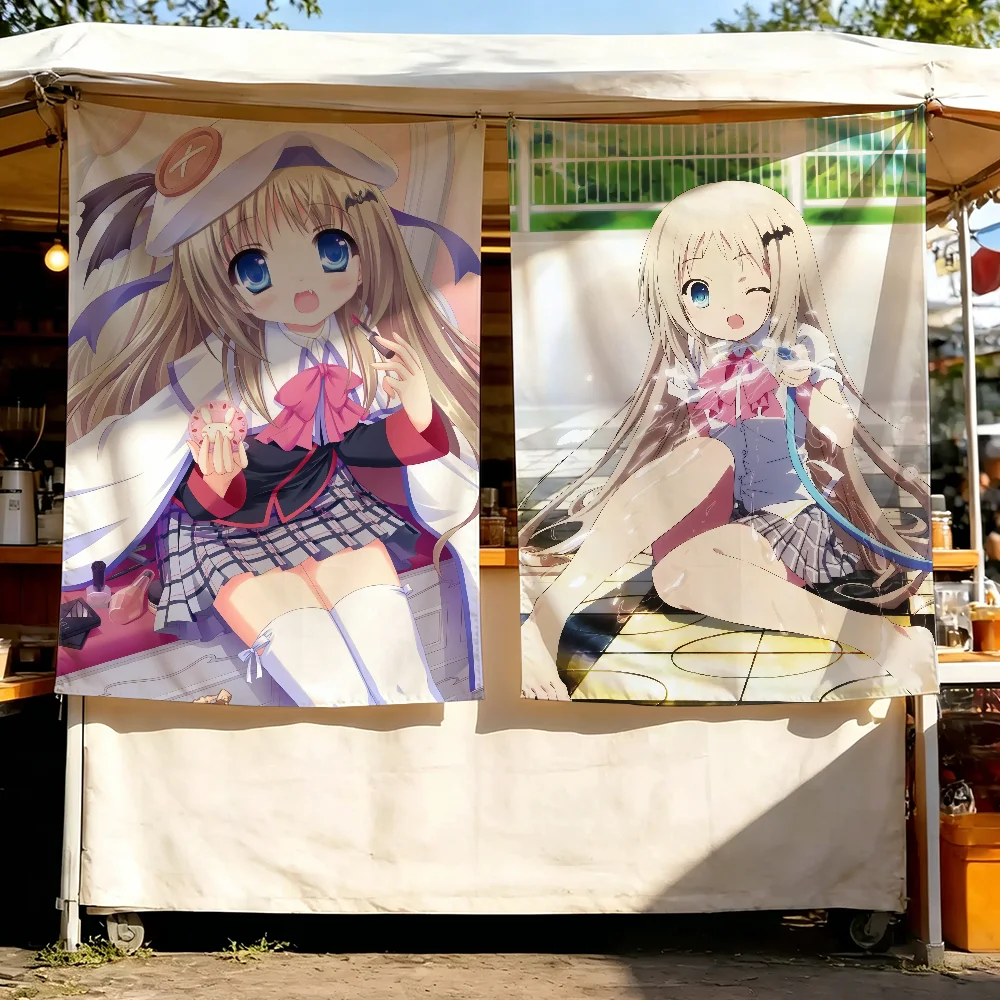 Anime L-Little B-Busters-Noumi Kudryavka flag For Party Picnic Camping Studio Booth Background Wall Interior Decoration Banner