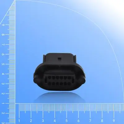 1 stks/partij 47725-2010 MOLEX connector Vergrendelingshelling, Plug 2 12pin schuifslot Mannelijke Blade krimpen zwart paneel installatie