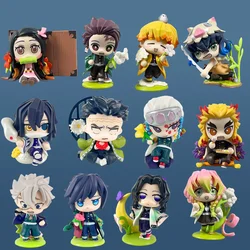 6pcs/set Demon Slayer Sanemi Shinazugawa Shinobu Kochou Obanai Iguro Himejima Gyoumei Cute Action Figures Toys Boys Xmas Gifts