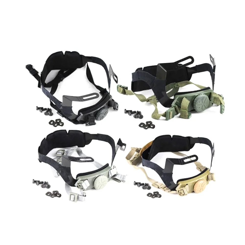 Tactical Fast Helmet Inner Suspension System Outdoor Shooting Hunting Helmets Adjustable Head Locking Strap Accessories