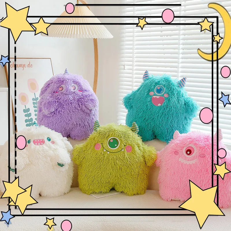 

Милая плюшевая игрушка Ugly Green Monster, подушка для сна, мультяшная кукла, подарок для женщин, мягкие игрушки и хобби, подарок для ребенка