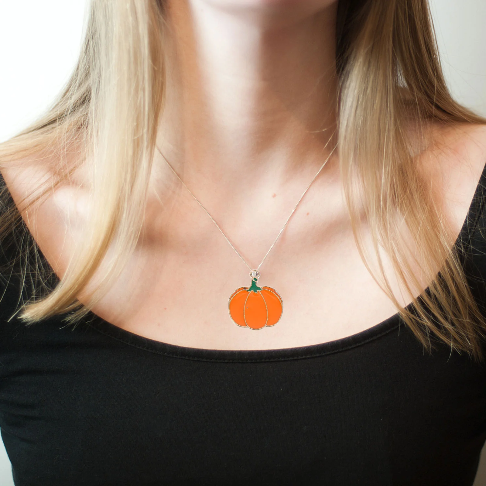 20 Pcs Pumpkin DIY Pendant Pendants Halloween Bracelet Alloy Jewelry Earring Charms Orange Stuff for Teens