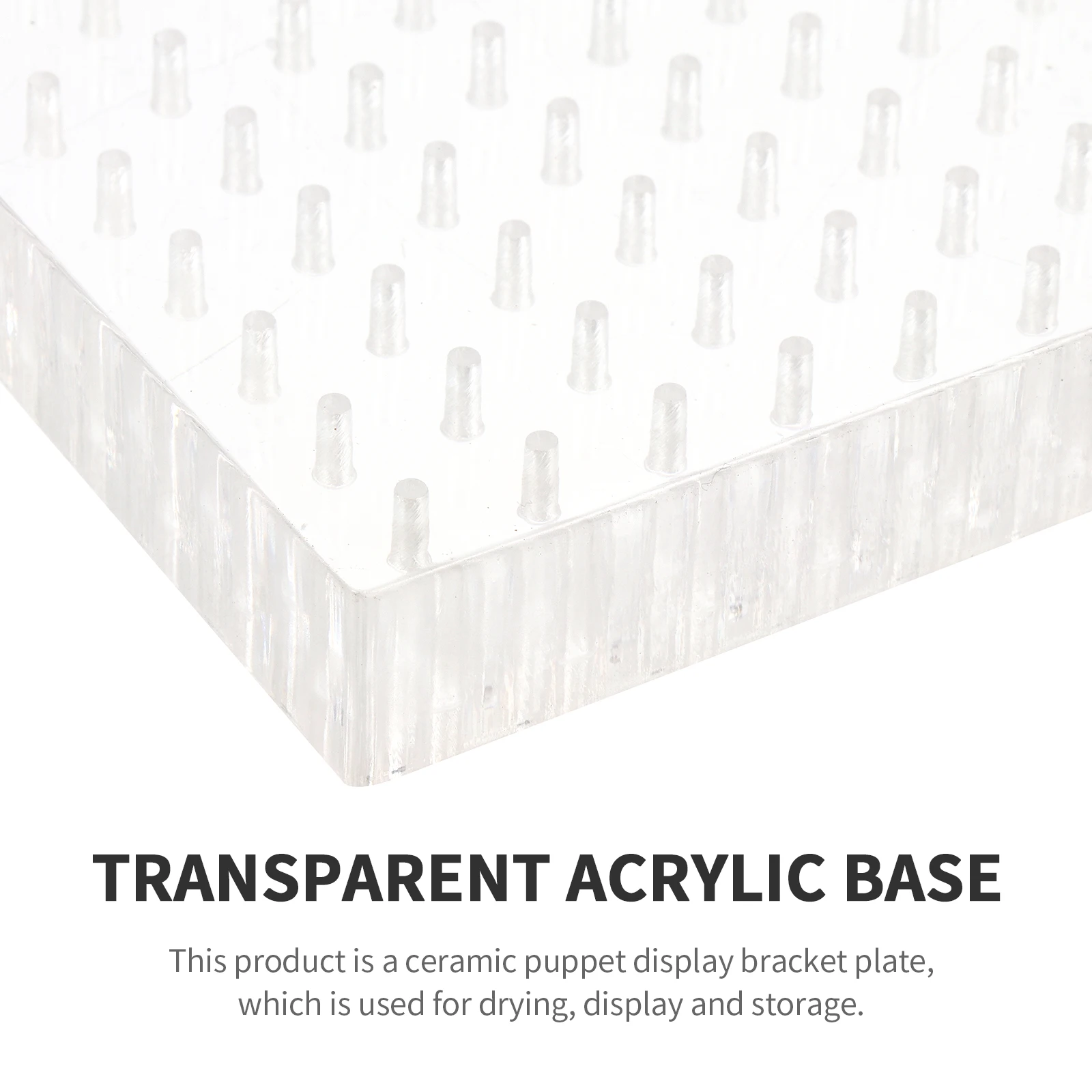 1 قطعة قاعدة أكريليك عرض موقف للطين الشكل تجفيف تخزين الشكل دعم مجلس حامل مستقر لوحة الحرفية المنظم أداة