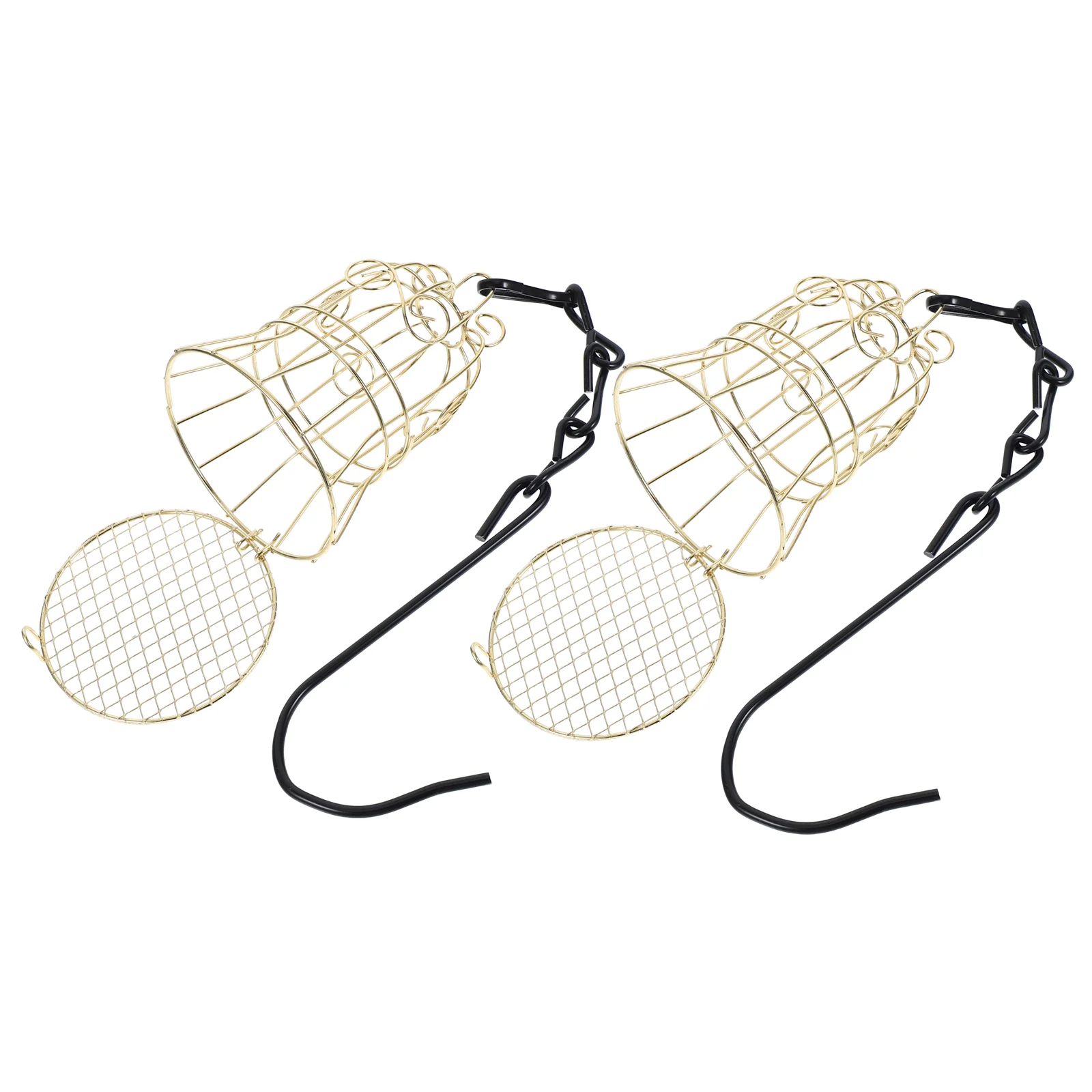 

2pcs Garden Hummingbird Feeders Outdoor Hanging Bird Feeder, Metal Bird Cage Platform Feeding Station for Backyard and Balcony