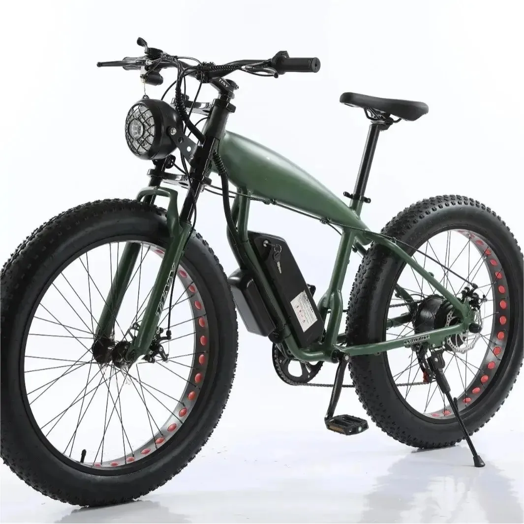 

Electric Bike Adult Mountain E Bike Electric Bicycle Lithium Battery Electric Fat Tire Bike 45V Lithium Battery Off-Road Bicycle