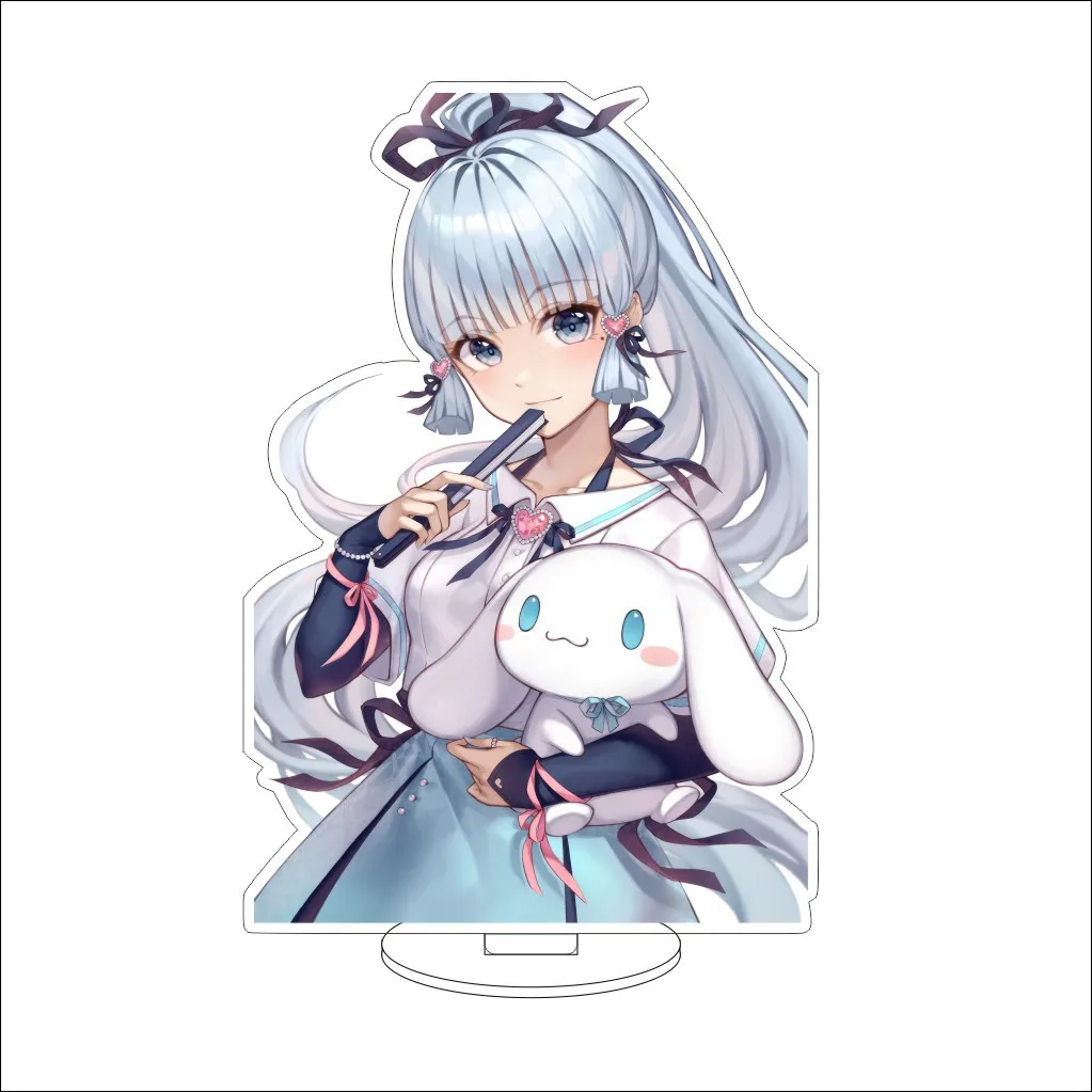 16CM Game Anime Genshin Impact‌ Kamisato Ayaka Cos Acrylic Figure Stand Chrismas Gifts Ornaments view 6