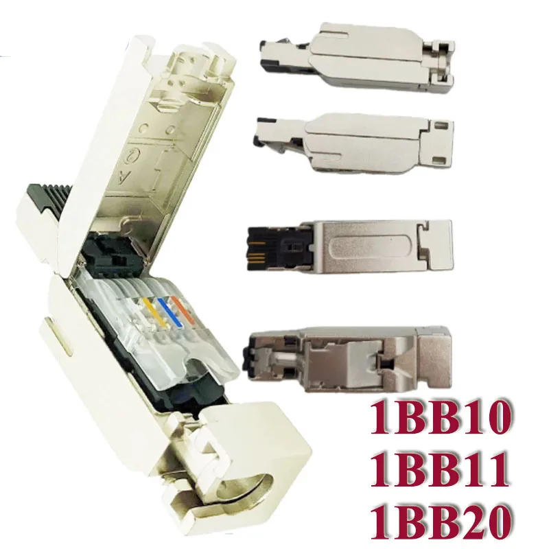 6GK1901-1BB10 Metal Shielded RJ45 Plug Siemens Industrial Grade 4 Pin Ethernet Crystal Head 8 Pin 1B No Pressure 180° Connectors