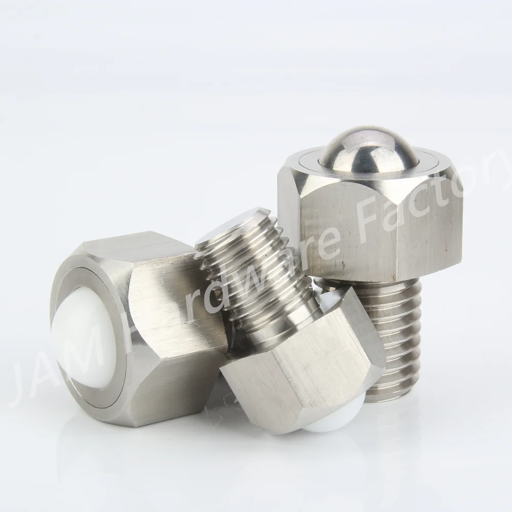 MJ312/MJ313 Stainless Steel/POM Ball Stainless Steel Hex Head Conveyor Ball Rollers Bolts