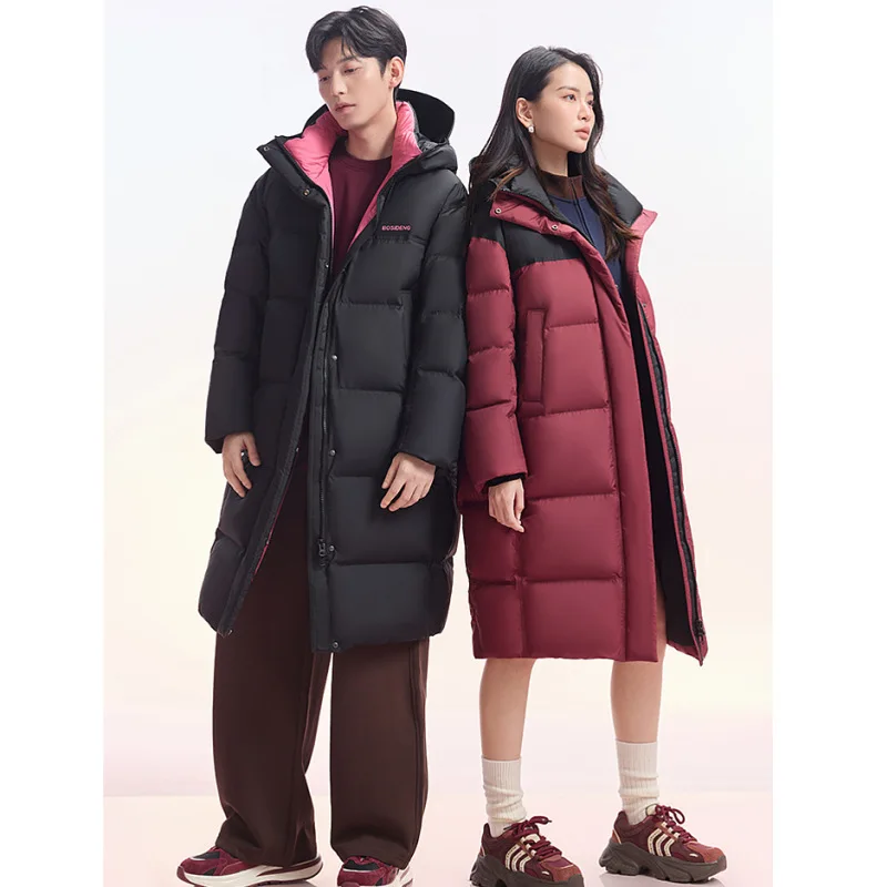 

Парная утепленная зимняя хлопковая куртка 2025 года: мужская теплая спортивная куртка с длинным капюшоном, в стиле пэчворк, вязаная верхняя одежда