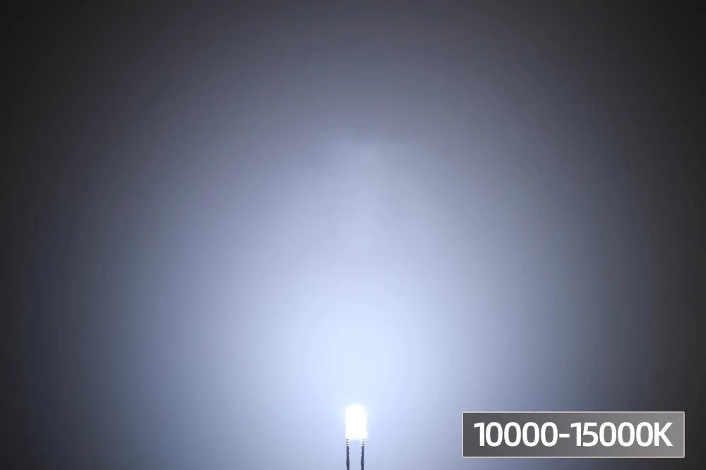 100 stks/partij F3 Ronde Kop Diffuus Koel Wit LED Licht Through-Hole 3mm Light Emitting Diode