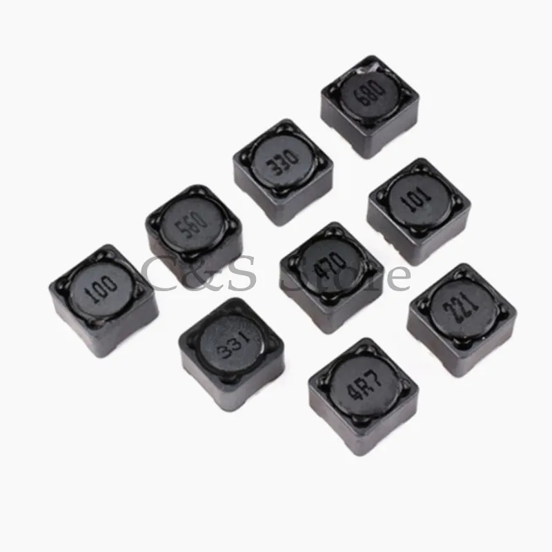 10pcs 12*12*7mm Power Inductance CD127R Shielded inductor SMD power inductor 4.7UH 6.8UH 10UH 15UH 22UH 33UH 47UH 68UH 100UH