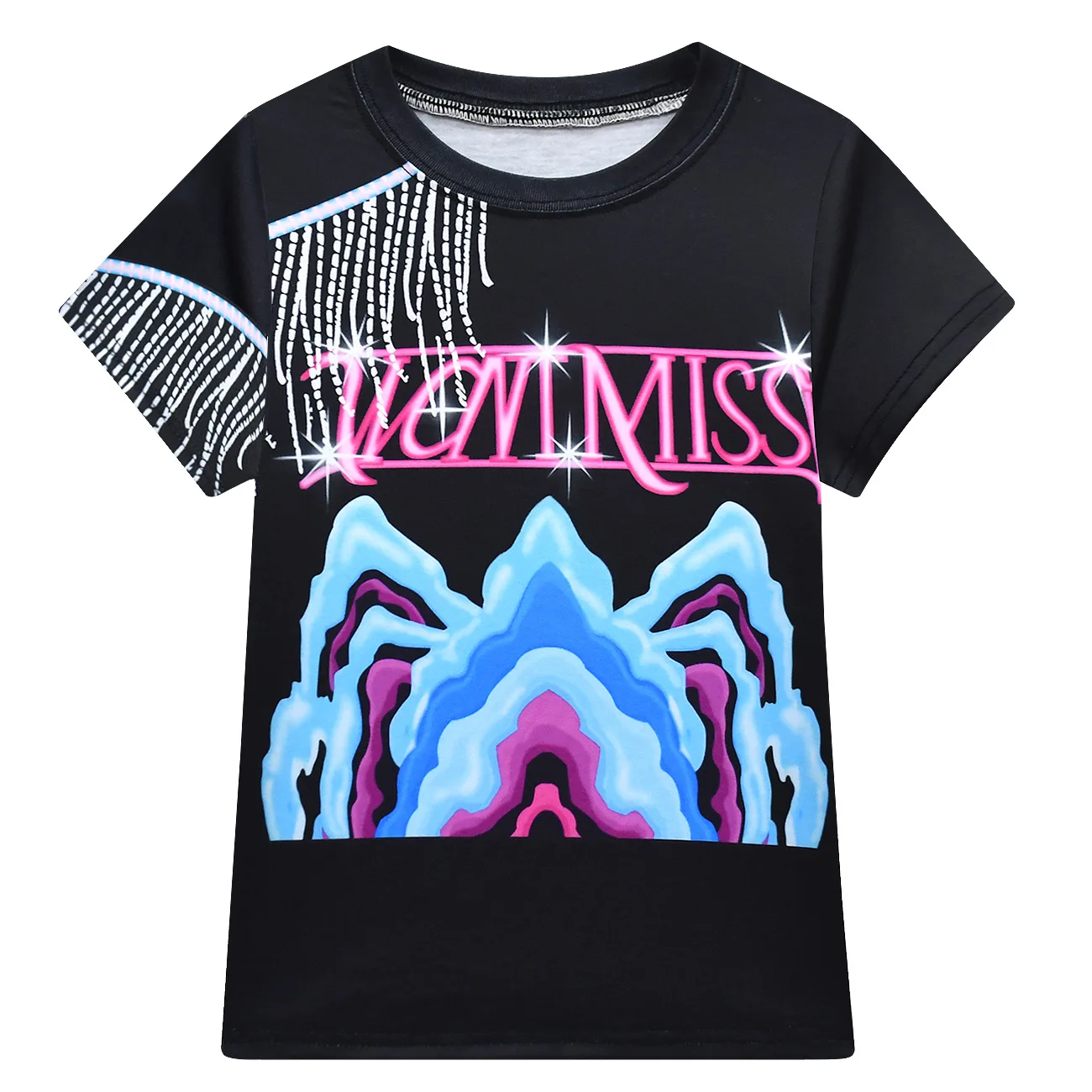 Zestaw Kostiumów Cosplay Rumi Anime Piosenkarka Tancerka Ubrania T-Shirt Krótka Spódniczka Garnitur Strój Sceniczny Dziewczęcy Kostium Kpop Demon Hunters 3-częściowy