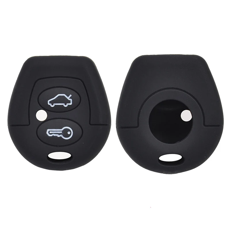 2 Button Silicone Key Cover Case Fob For SEAT For VW For Skoda Remote Shell Skin Holder Protector 2000-2006 2007 2008 2009 2010