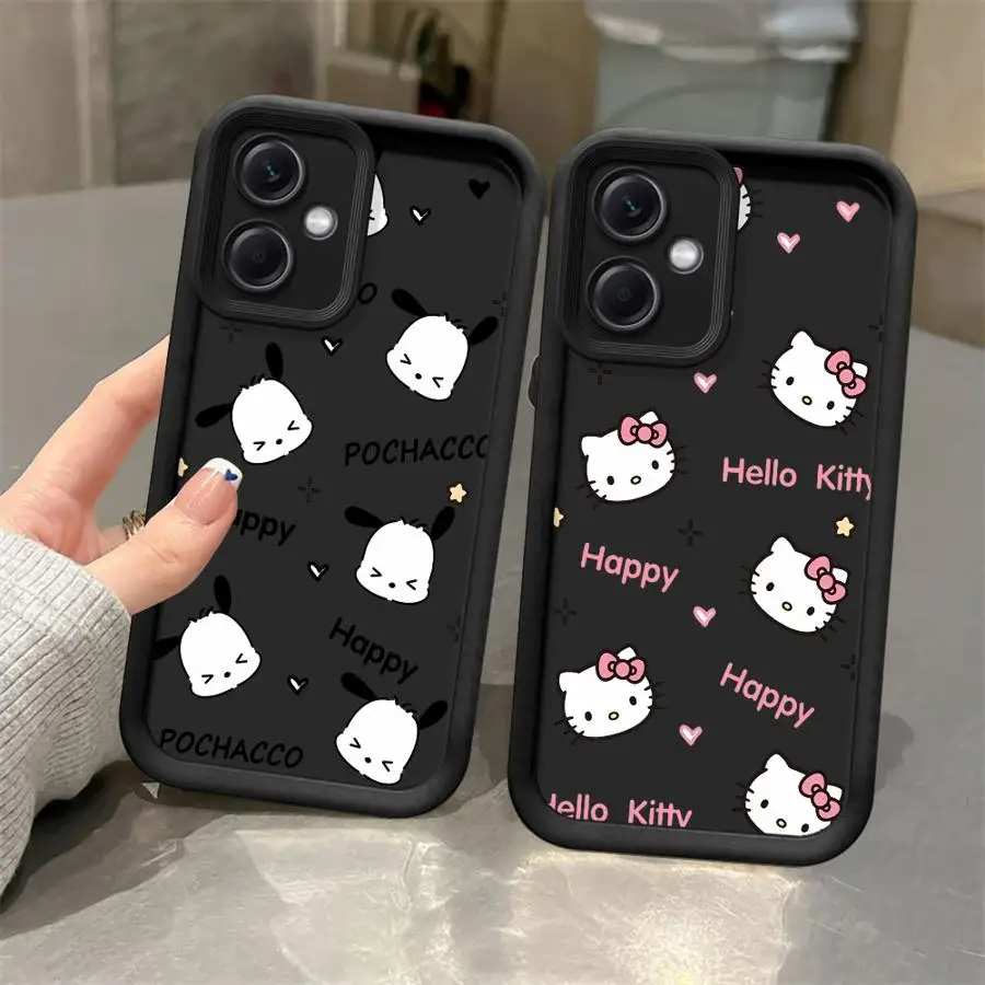 Sanrio Cute Melody Kuromi Phone Case for Redmi 12 4G 12C 13C 4G 5G Poco X3 NFC X3 Pro C50 C51 C61 A1 A2  Plus A3 A3x