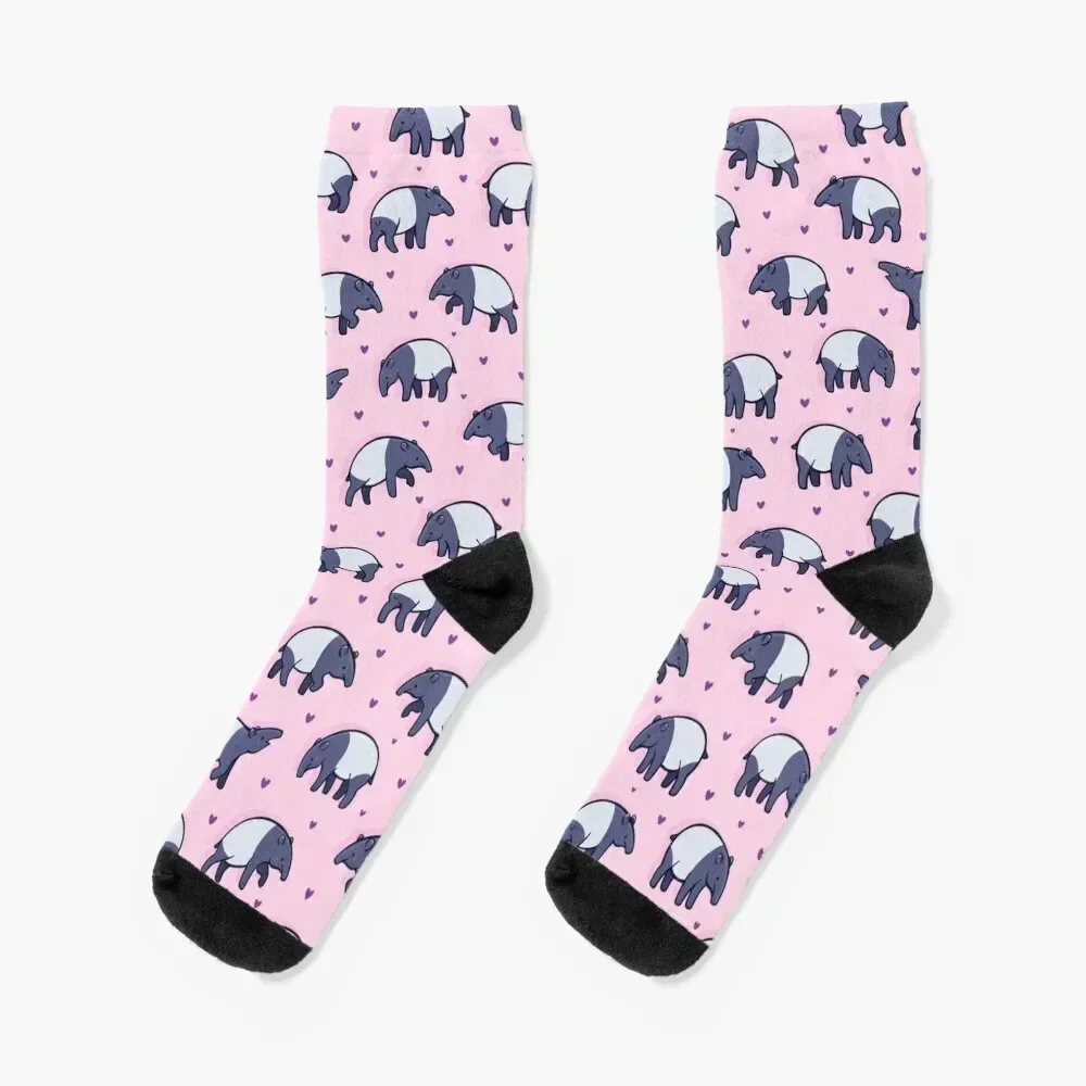 Tiny Tapirs Socks aesthetic valentine gift ideas floor short Men's Socks Women's