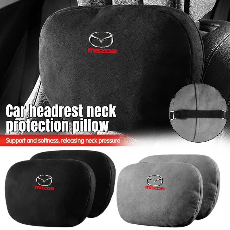 Car Headrest Neck Pillow Head Restraint Memory Foam For Mazda 2 3 5 6 323 626 Demio CX3 CX5 CX30 Atenza Axela MX3 MX5 RX8