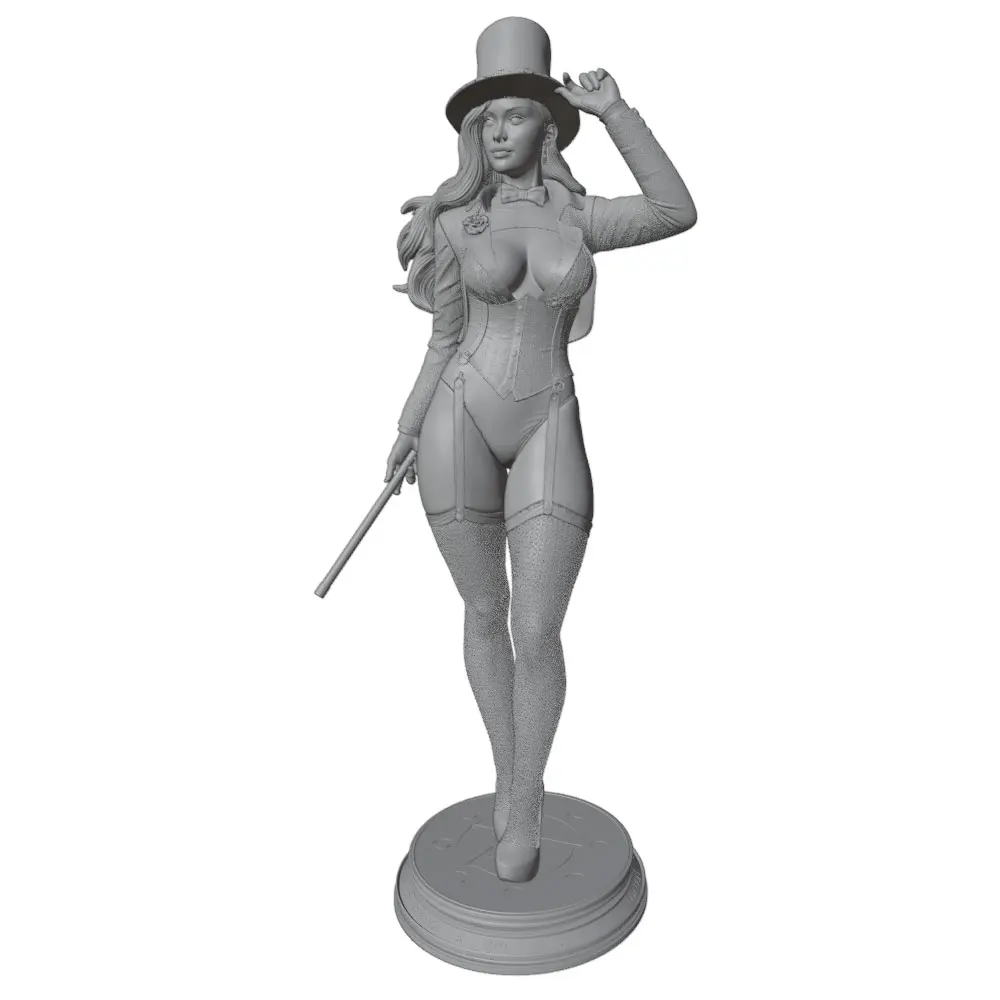 1/24 Sexy Girl Resin Model Kits GK Miniature 3D Printed Gray Model Figurine DIY Doll Model Unassembled And Unpainted