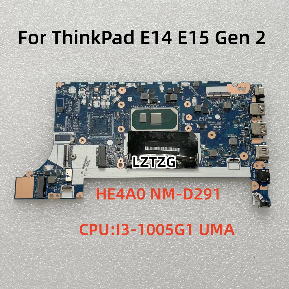 NM-D291 Mainboard For Lenovo ThinkPad  E14 Gen 2 E15 Gen 2 Laptop Motherboard CPU I3-1005G1 UMA FRU 5B21A12874 100% Tested OK