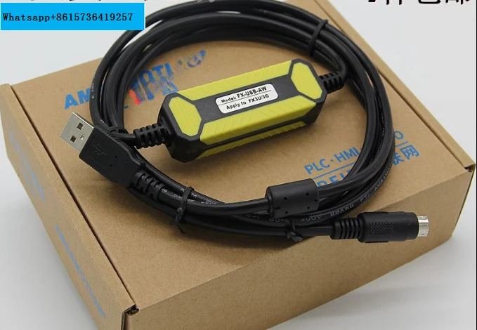 

FX-USB-AW Suitable FX3U 3G 1N 2N 1S Series PLC Programming Cable Replaced by USB-SC09-FX 2.5M