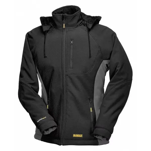 Women's Jacket, Black / Gray, Heats Up to 9 hr , 20 3 Outside Pockets, M