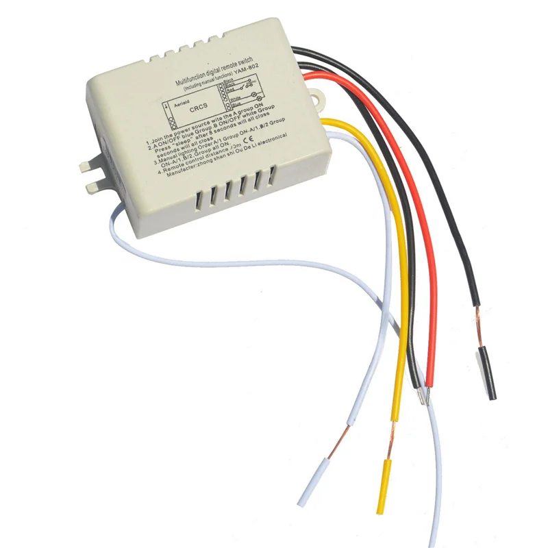 -BOFF 2X Wireless On/OFF 2 Way 220V Lamp Remote Control Switch Receiver Transmitter Controller Lamp Home Replacements Parts